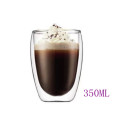 80ml/ 240ml/ 350ml/450ml Clear Double Wall Glass Wholesale Tea Cups